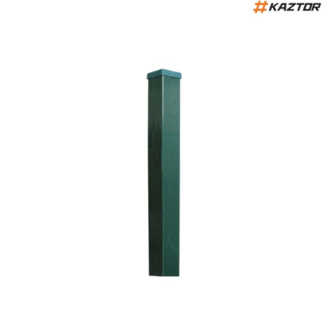 Столб для 3D забора 60*60*2,0 мм, длина 2.5 м, покрытие полимер RAL 6005 фото ТОО KAZTOR LTD